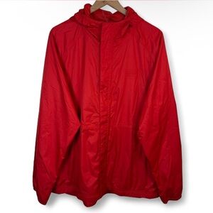 L.L. Bean Men’s Waterproof Windbreaker Rain Jacket Mens Size XXL Red Outdoor